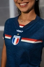 Camisa Jogo 3 2025 Fortaleza Esporte Clube Feminina Azul Marinho Volt