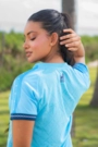 Camiseta Copa do Nordeste Fortaleza Feminina Azul 2026 Volt
