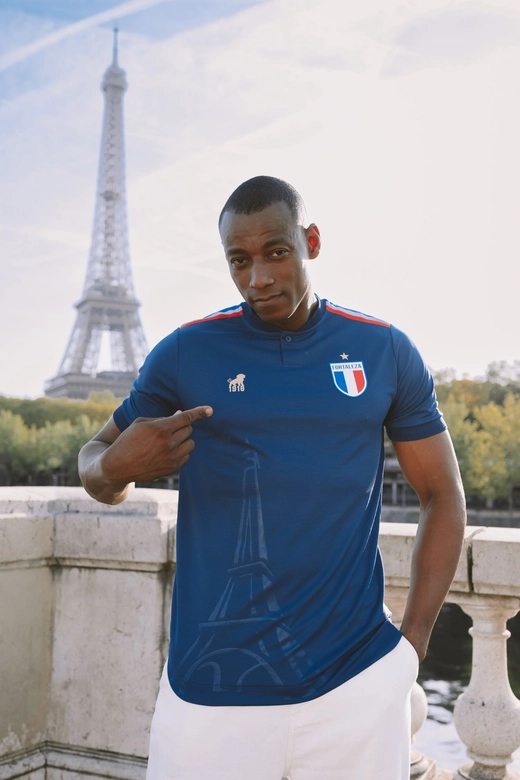 Camisa Jogo 3 Eiffel Fortaleza Azul Masculina Volt