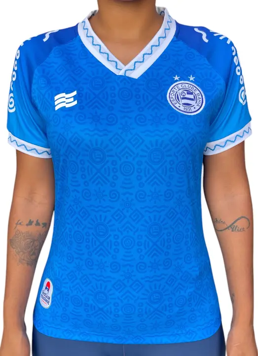 Camisa Novembro Negro Bahia 2024 Feminina Azul Royal Loja Do Bahia