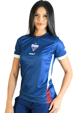 Camisa Treino 2025 Linha Fortaleza Esporte Clube Feminina Azul Marinho Volt