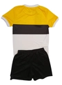 Kit Jogo 1 Criciúma Esporte Clube Infanto Juvenil Amarelo Preto e Branco Volt