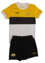 Kit Jogo 1 Criciúma Esporte Clube Infanto Juvenil Amarelo Preto e Branco Volt