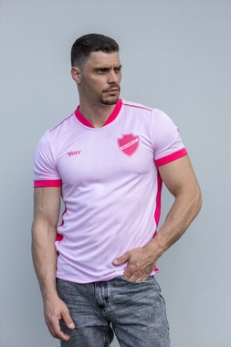 Camisa Outubro Rosa 2025 Vila Nova Masculina Volt