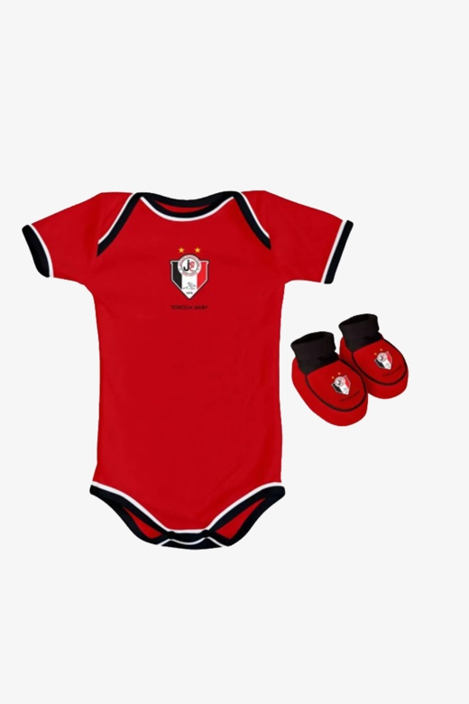 Kit Body e Pantufa JEC Infanto Juvenil Torcida Baby