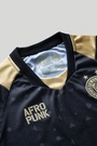Camisa Novembro Negro AFROPUNK 2025 Esporte Clube Bahia Infanto Juvenil Preta