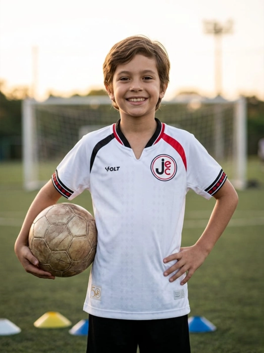 Camisa Jogo 2 Jec Infanto Juvenil Branco 2026 Volt