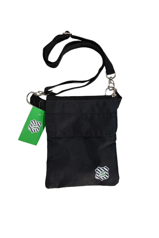 Shoulder Bag com Zíper Figueirense Preto
