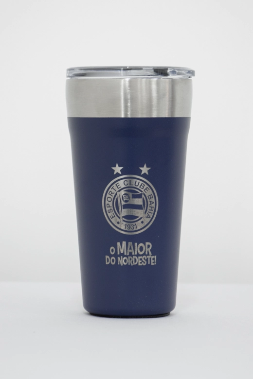 Copo Termico com Abridor 500ml Azul
