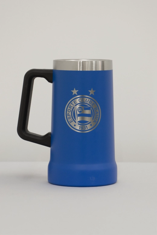 Caneca Térmica com Alça 700ml Bahia Azul