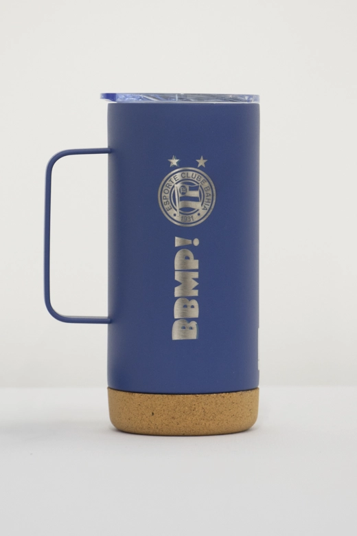 Caneca Térmica com Tampa 500ml Bahia Azul