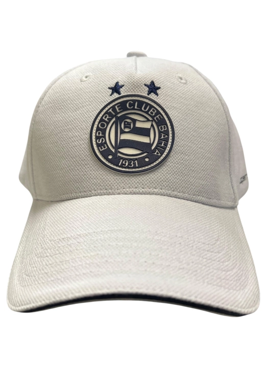 Boné Esporte Clube Bahia Branco Escudo Azul