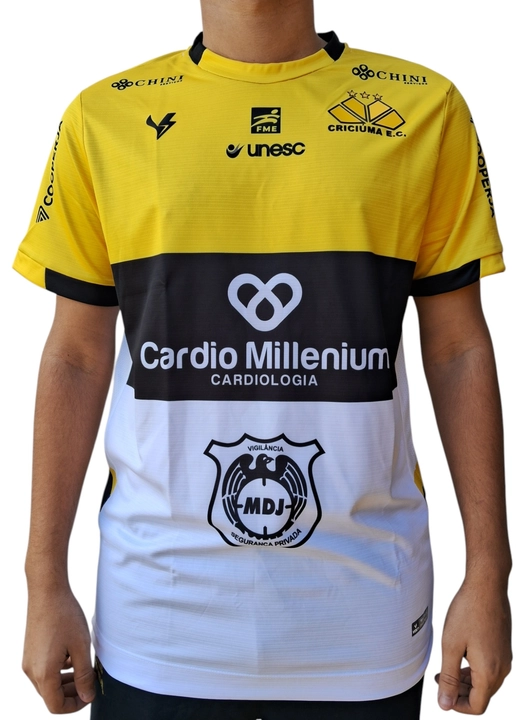 Camisa Jogo 1 Criciúma Esporte Clube C Patrocínio Feminina Volt