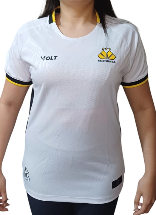Camisa Jogo 2 Criciúma 2024 Branca Feminina Volt