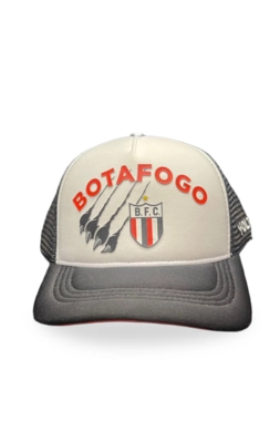 Boné Trucker Botafogo Preto e Branco Volt