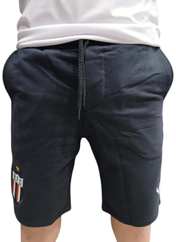 Bermuda Moletom Masculina Preta Volt