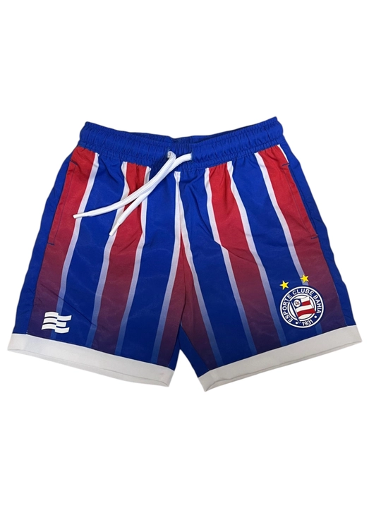 Short Tactel  Esporte Clube Bahia Infanto Juvenil Tricolor
