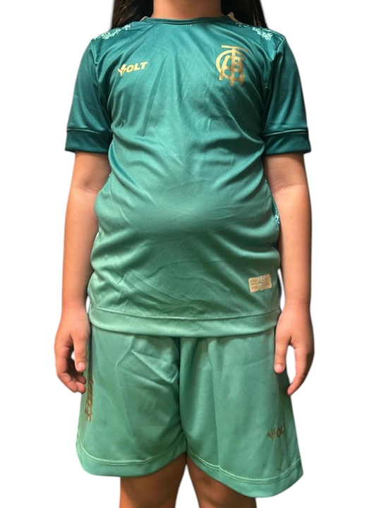 Kit Camisa e Calção Jogo 3 América Futebol Clube Infanto Juvenil Volt