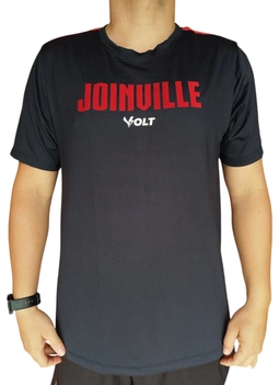 Camisa Concentração Atleta JEC Masculina Preta e Vermelha Volt