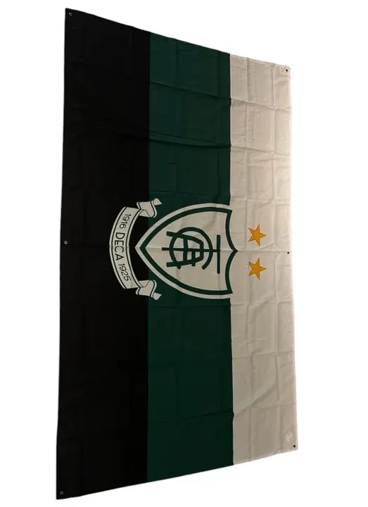 Bandeira América Verde Prato e Branco