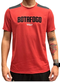 Camisa Concentração Atleta Botafogo Masculina Vermelha e Preta