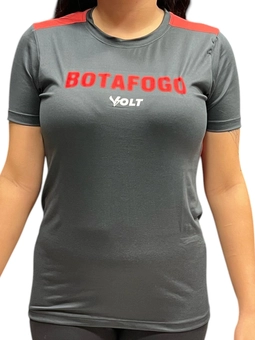 Camisa Concentração Comissão Técnica Botafogo Feminina Vermelha e Preta