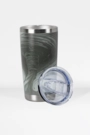 Copo Térmico Com Tampa Gluck 591 Ml Figueirense Cinza