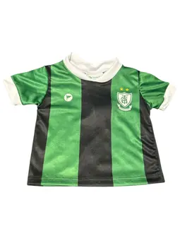 Camisa Baby Sublimada América Verde e Preto
