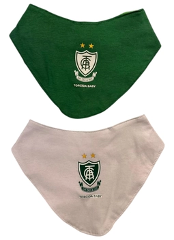 Kit Babador Bandana Baby Duas Peças América Futebol Clube