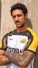 Camisa Jogo 2 2025 Com Patrocínio Criciúma Masculino Branca Amarela e Preta