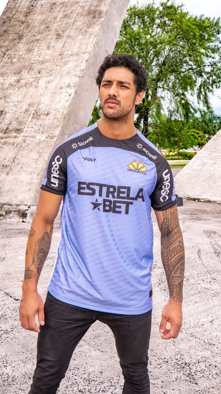 Camisa Goleiro Jogo 2 2025 Com Patrocínio Criciúma Masculino Roxa