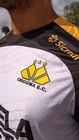 Camisa Plus Jogo 2 2025 Com Patrocínio Criciúma Masculino Branca Amarela e Preta