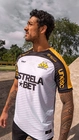 Camisa Plus Jogo 2 2025 Com Patrocínio Criciúma Masculino Branca Amarela e Preta