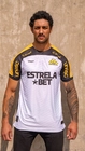 Camisa Plus Jogo 2 2025 Com Patrocínio Criciúma Masculino Branca Amarela e Preta