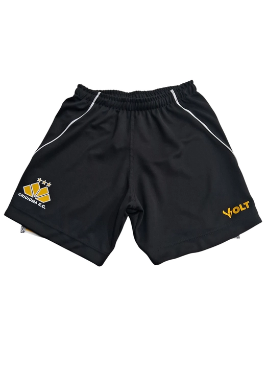 Calção Jogo 1 2025 Criciúma Esporte Clube Infanto Juvenil Preto Volt