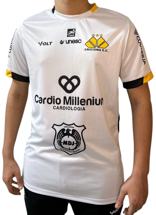 Camisa Jogo 2 Criciúma Esporte Clube Masculina Branca Volt
