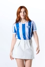Camisa Jogo 1 2025 Avai Feminina Azul e Branco Volt