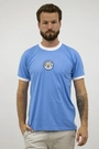 Camisa Manchester City Retrô 1972 Nº 10 Azul