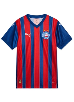 Camisa Jogador 2025 Esporte Clube Bahia Puma Tricolor Masculina