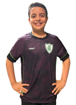 Camisa Goleiro 3 2025 América Mineiro Infanto Juvenil Roxo Açaí Volt