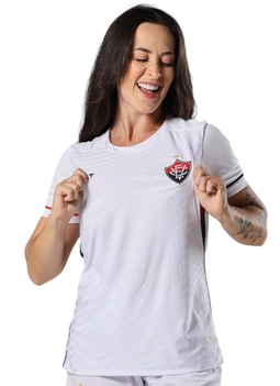 Camisa Jogo 2 2025 Esporte Clube Vitória Feminina Branca Volt