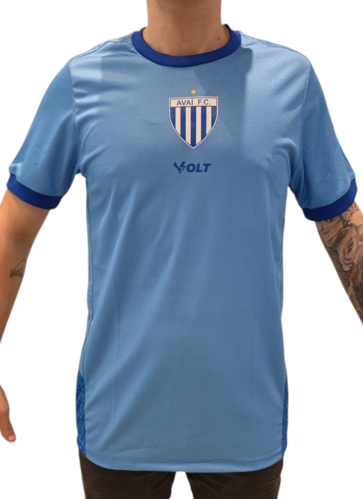 Camisa Treino Linha 2025 Avaí Masculina Azul Volt