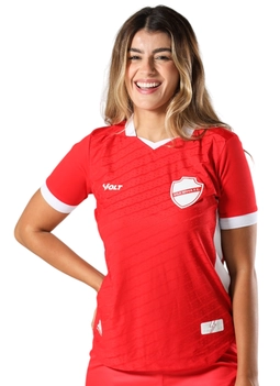 Camisa Jogo 1 Vila Nova 2025 Vermelho Tomate Feminina Volt