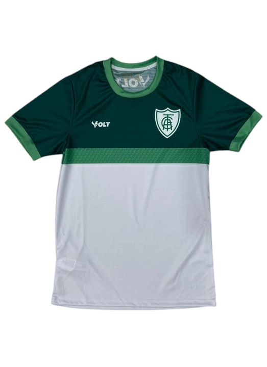 Camisa Treino Comissão Técnica América Futebol Clube Masculina Branco e Verde Volt