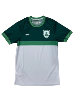 Camisa Treino Comissão Técnica América Futebol Clube Masculina Branco e Verde Volt