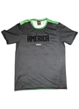 Camisa Concentração Atleta América Futebol Clube Feminina Preto e Verde Volt