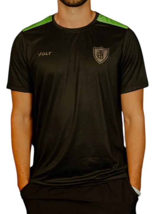 Camisa Viagem Atleta América Futebol Clube Masculino Preto Volt