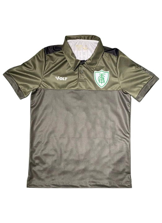 Polo Treinador América Futebol Clube Masculino Verde Militar Volt
