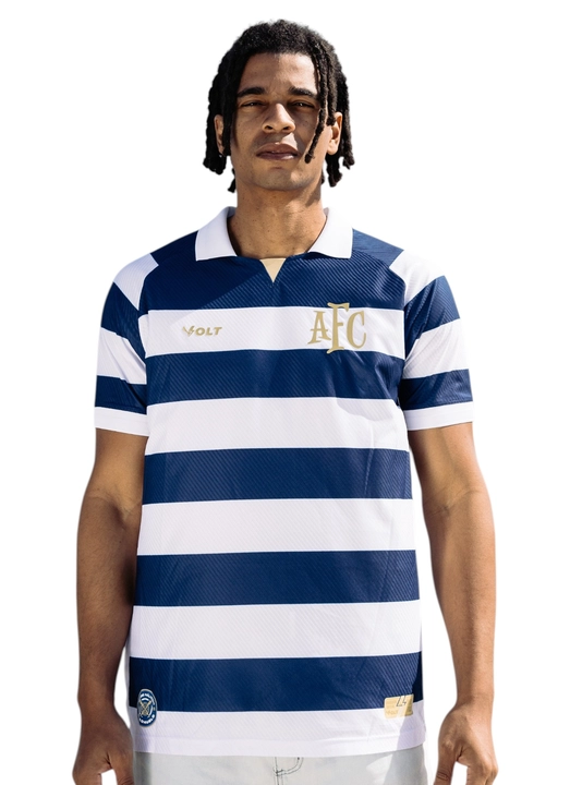 Camisa Plus Jogo 4 2025 Avaí Masculina Branco e Marinho Volt