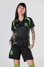 Camisa Jogo 3 2025 América Futebol Clube Feminina Preto e Verde Neon Volt